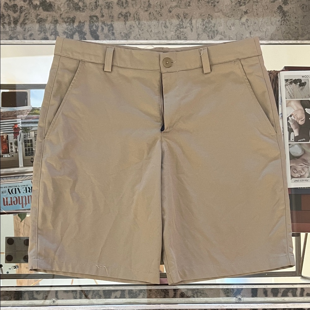 Under Armour Tan Flat Front Shorts